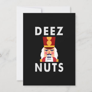 Invitation Deez Nuts Funny Noël Nutcracker Kids