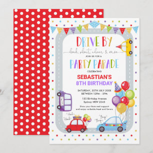 Invitation Défilé d'anniversaire de la parade de Quarantaine 