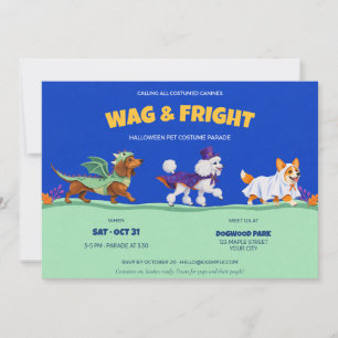 Invitation Défilé de costumes de compagnie pour Halloween Wag