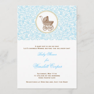 Invitation Défilement Bleu Julep