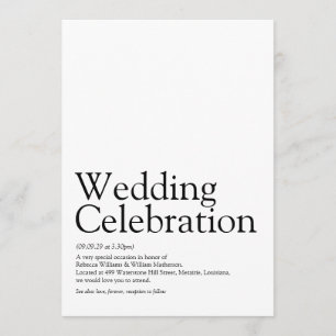 Invitation Définition de mariage
