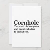 Définition drôle de Cornhole Cadeau de jeu de spor