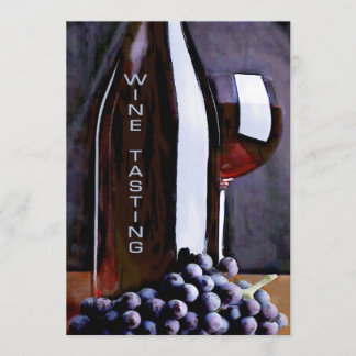 Invitation Dégustation de vins rouges dans l'ombre