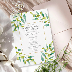 Invitation Déjeuner d'affaires avec Bridesmaids Foliage