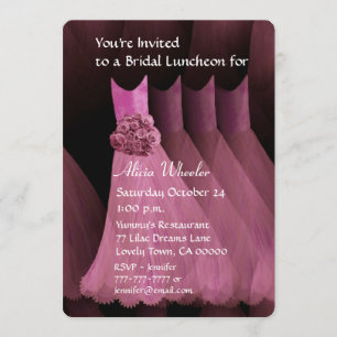 Invitation Déjeuner d'affaires ou roses de brunch V01G
