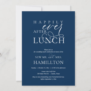 Invitation Déjeuner de célébration après le mariage Heureux à