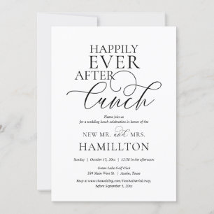 Invitation Déjeuner de célébration après le mariage Heureux p