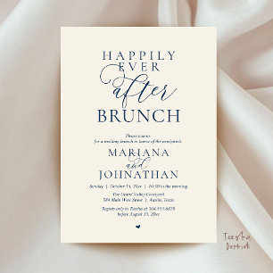 Invitation Déjeuner de Félicité Éternelle, Mariage Élégant Mo