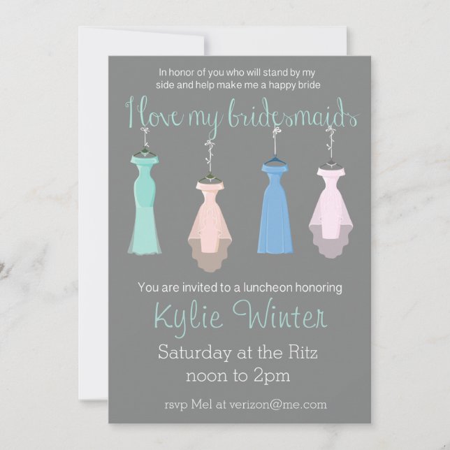 Invitation Déjeuner de la femme de chambre (Devant)