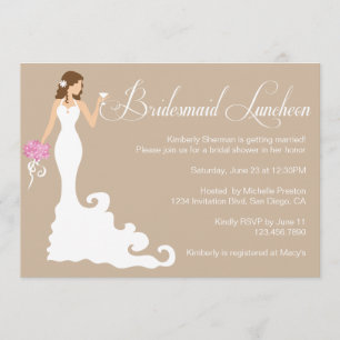 Invitation Déjeuner de la femme de chambre Posh Bridesmaid Br