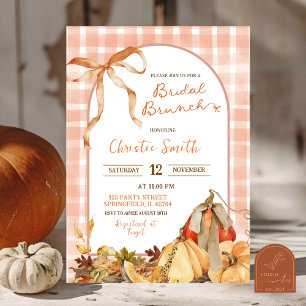 Invitation Déjeuner de mariage capricieux à carreaux gingham