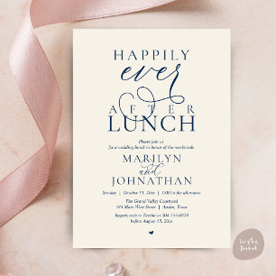 Invitation Déjeuner de mariage Élégant et Heureux pour Toujou