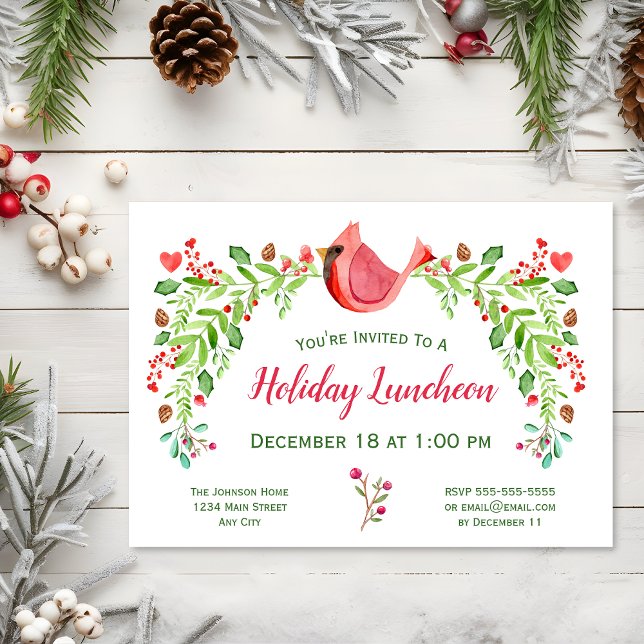 Invitation Déjeuner de vacances ou autre événement cardinal a (Créateur téléchargé)