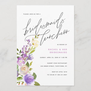 Invitation Déjeuner des femmes de ménage florales de verdure 