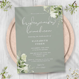 Invitation Déjeuner des servantes de la florale Sage Green