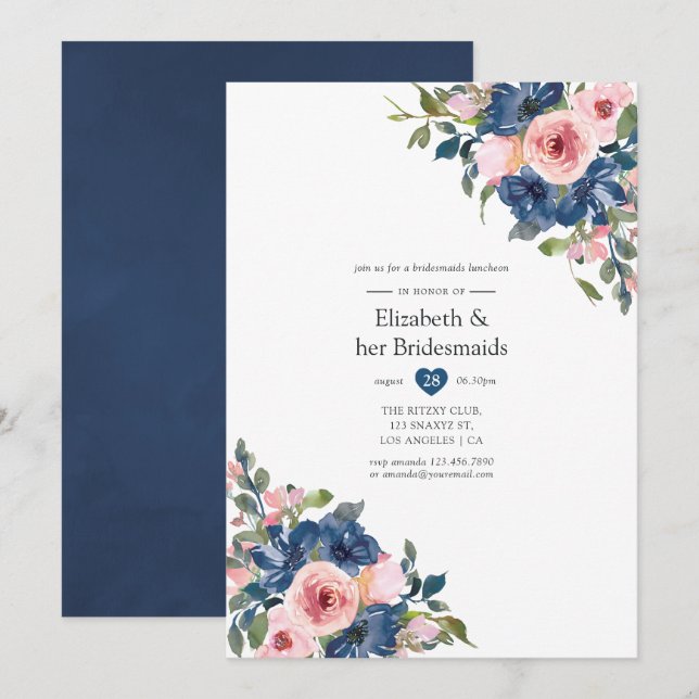 Invitation Déjeuner des servantes de la Marine et de la Flori (Devant / Derrière)