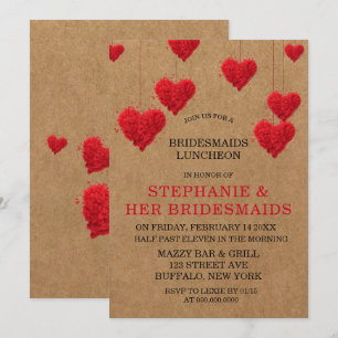 Invitation Déjeuner d'servante de la Saint-Valentin