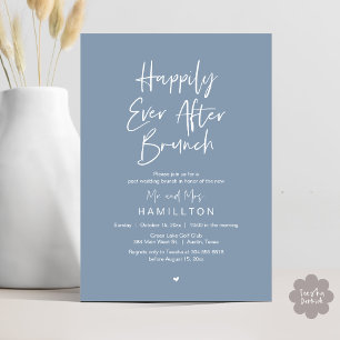Invitation Déjeuner du bonheur éternel, fête de mariage intim