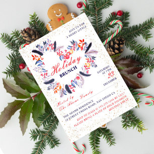Invitation Déjeuner du Nouvel An Christmas Heart Lovely