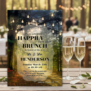 Invitation Déjeuner enchanté dans la forêt enchantée pour tou