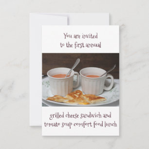 Invitation Déjeuner Inivitch Grillé Fromage Tomate Soupe