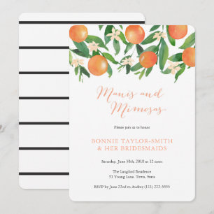 Invitation Déjeuner nuptial de Manis Mimosas Tangerine Charco
