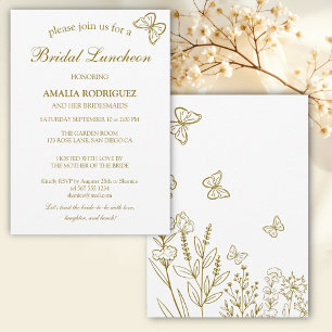 Invitation Déjeuner nuptial Fleurs de prairie