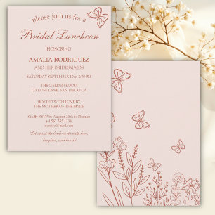 Invitation Déjeuner nuptial Fleurs de prairie