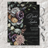 Déjeuner nuptial gothique foncé mystérieux et flor