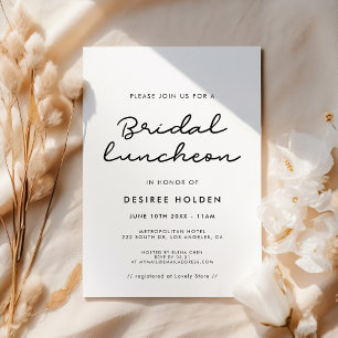 Invitation Déjeuner nuptial simple