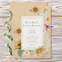 Déjeuner nuptial vintage de tournesol jaune
