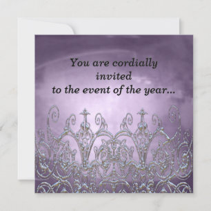 Invitation d'élégante fête de Plum Gladmoore