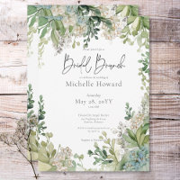 Délicat Brunch nuptial moderne bébé souffle vert
