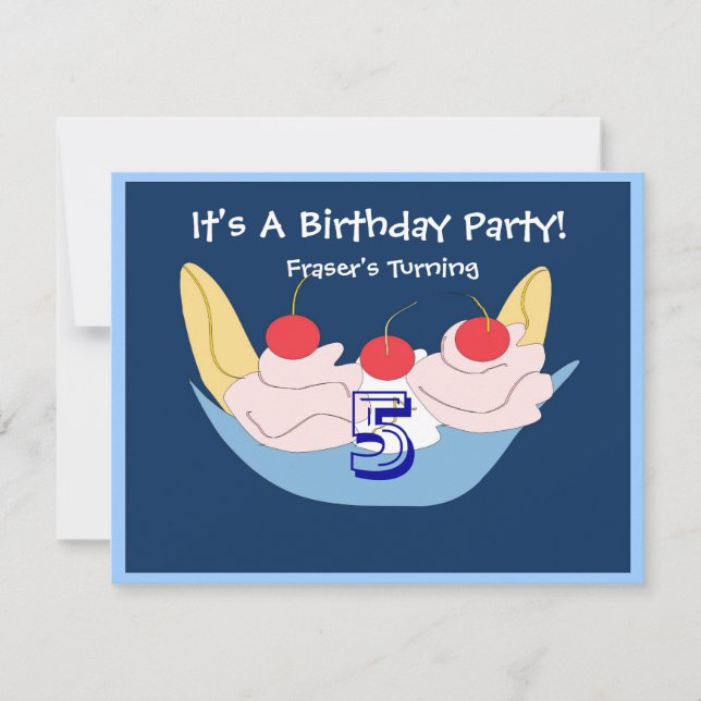 Invitation délicieuse de fête d'anniversaire de (Devant)