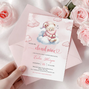 Invitation délicieuse pour une Baby Shower Ourson 