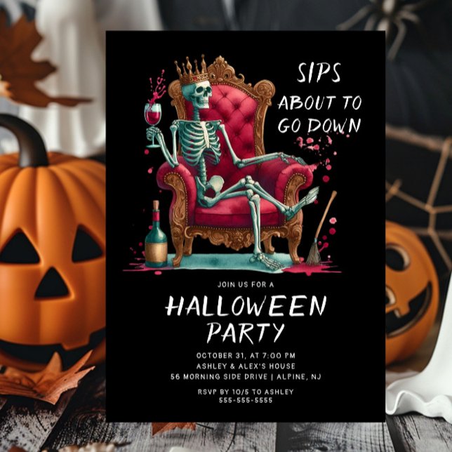 Invitation délicieuses gorgées Halloween (Créateur téléchargé)