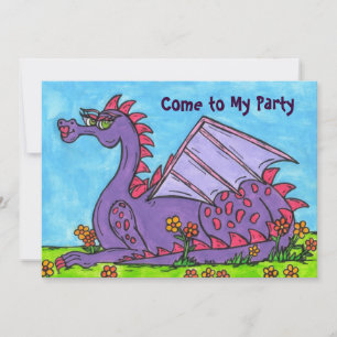 Invitation d'Elizabeth le Dragon Party