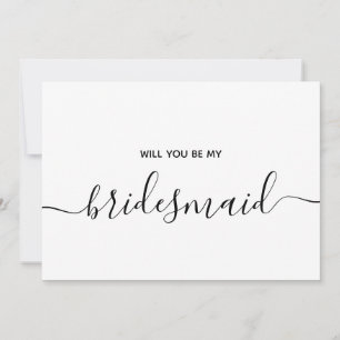 Invitation Demande à une demoiselle d'honneur de faire partie