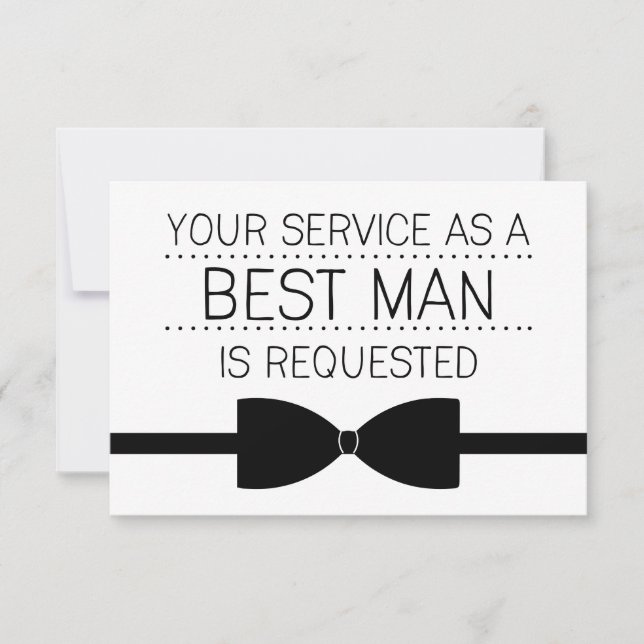 Invitation Demande Best Man | Groomsmen (Devant)