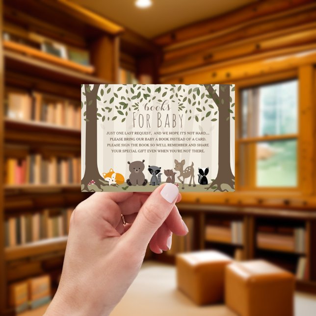 Invitation Demande de carnet de livres pour animaux de forêt (Créateur téléchargé)