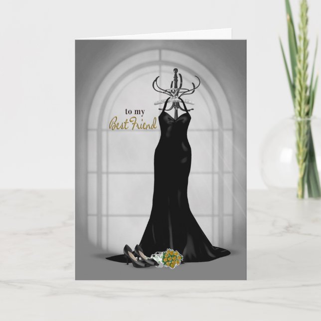 Invitation Demande de la femme de chambre pour le meilleur am (Devant)