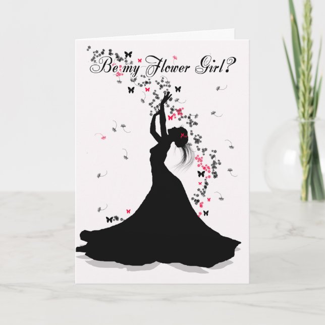 Invitation Demande de mariage de demoiselle d'honneur avec fe (Devant)