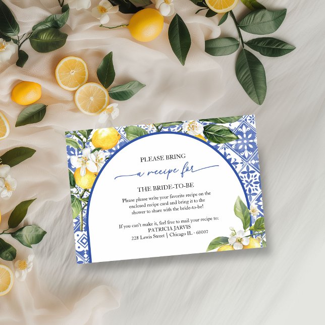 Invitation Demande de recette de Fête des mariées au citron m (Créateur téléchargé)