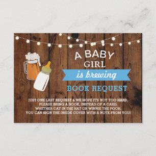 Invitation Demande de réservation Baby shower Bière Bouteille