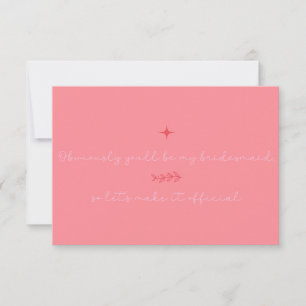 Invitation Demande de témoin de mariage