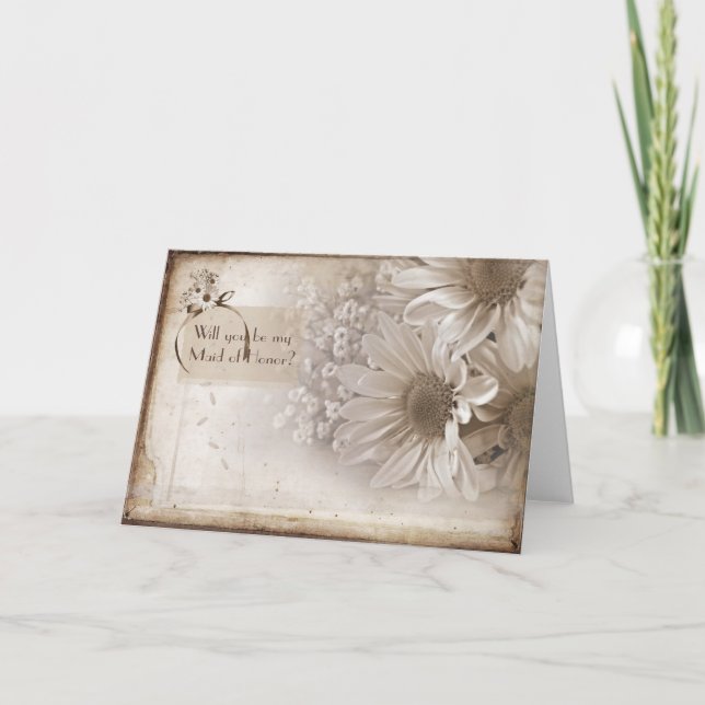Invitation Demande de témoin de mariage (Devant)