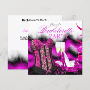 Invitation Demoiselle d'honneur Corset Rose Poudré Talons Cha