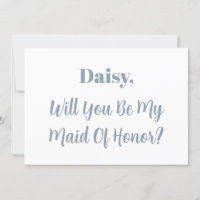 Demoiselle d'Honneur Demoiselle Bleu Poussiéreux M