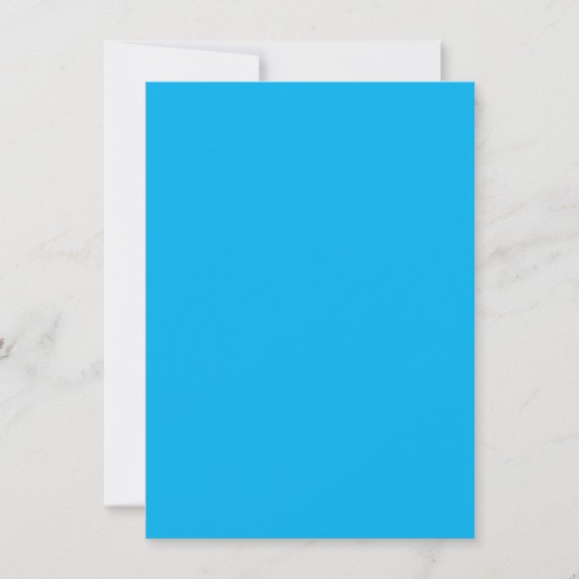 Invitation Denim Blue, Fountain Blue, Jellfish, (Devant)
