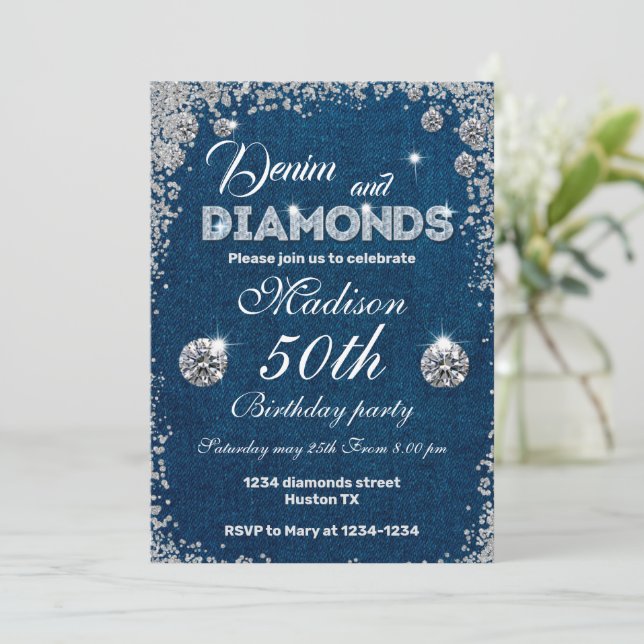 Invitation Denim, Denim et Diamonds 50e anniversai (Debout devant)